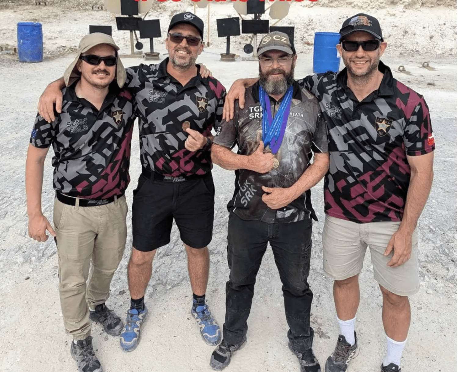 Club members participating at the range
